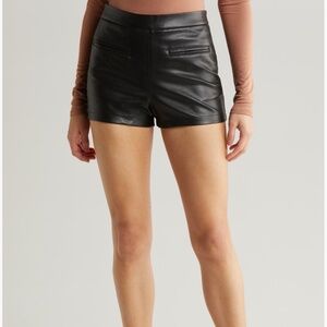 AFRM Hailey Faux Leather Shorts